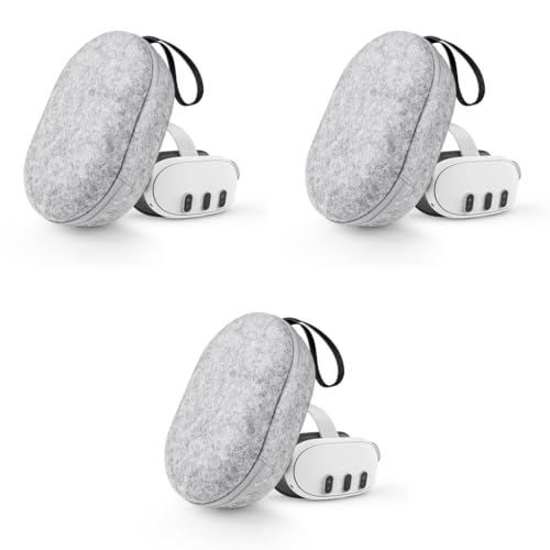 ZORBES® Carry Bag for Oculus Quest 3 Anti-Scratch Travel Case for Accessories Handle with Handstrap VR Gaming Headset 3 PCS ZORBES® Carry Bag for Oculus Quest 3 Anti-Scratch Travel Case for Accessories Handle with Handstrap VR Gaming Headset 3 PCS